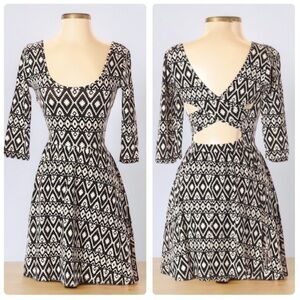 Forever 21 Tribal Print Open Back Dress | SIZE S